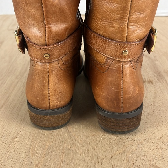 Vince Camuto VC-Phillie Distressed Tall Riding Boot Women’s Size 6M Tan Leather - Picture 5 of 11